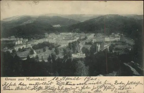 Marienbad Tschechien Panorama Boehmen Kat. Marianske Lazne