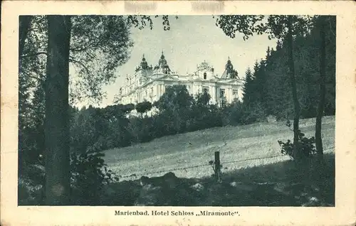 Marienbad Tschechien Hotel Schloss Miramonte Boehmen Kat. Marianske Lazne