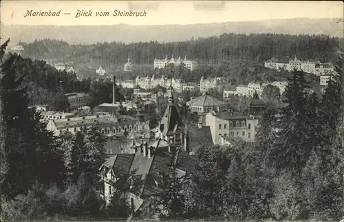 Marienbad Tschechien Blick vom Steinbruch Boehmen Kat. Marianske Lazne