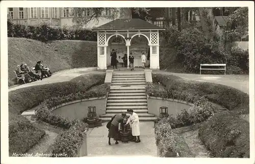 Marienbad Tschechien Ambrosiusquelle Boehmen Kat. Marianske Lazne