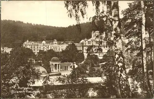 Marienbad Tschechien Blick vom Kreuzberg Boehmen Kat. Marianske Lazne