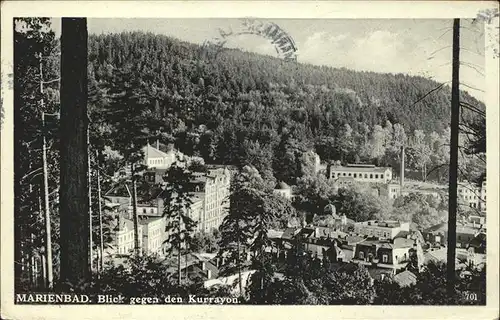 Marienbad Tschechien Blick gegen den Kurrayon Kat. Marianske Lazne