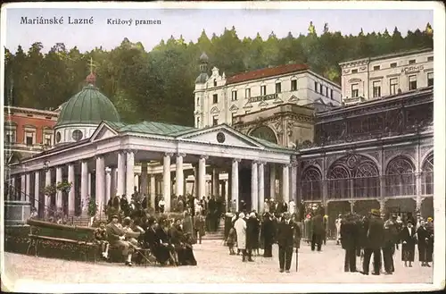 Marienbad Tschechien Kreuzbrunnen Boehmen Kat. Marianske Lazne