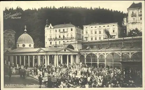 Marienbad Tschechien Kreuzbrunnen Kolonnade Boehmen Kat. Marianske Lazne