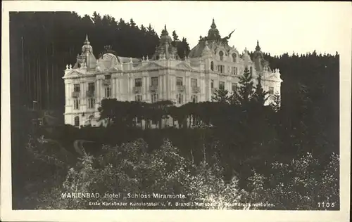 Marienbad Tschechien Hotel Schloss Miramonte Boehmen Kat. Marianske Lazne