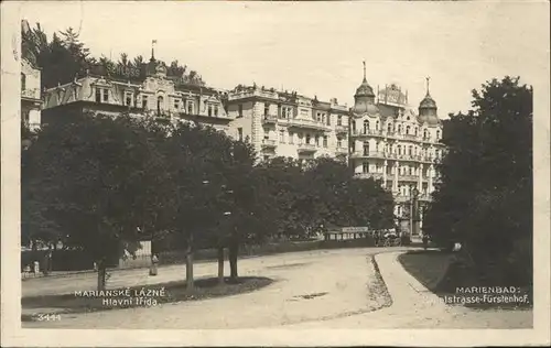 Marienbad Tschechien Hauptstrasse Fuerstenhof Boehmen Kat. Marianske Lazne