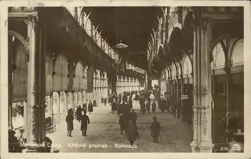 Marienbad Tschechien Kolonnade Boehmen Kat. Marianske Lazne