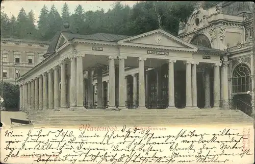 Marienbad Tschechien Kreubrunnen Boehmen Kat. Marianske Lazne