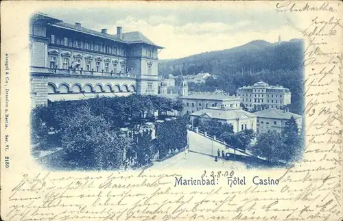 Marienbad Tschechien Hotel Casino Boehmen Kat. Marianske Lazne