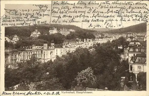 Marienbad Tschechien Hauptstrasse Boehmen Kat. Marianske Lazne