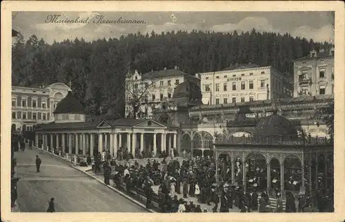 Marienbad Tschechien Kreuzbrunnen Boehmen Kat. Marianske Lazne