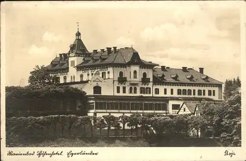 Marienbad Tschechien Hoehenhotel Cafe Egerlaender Boehmen Kat. Marianske Lazne