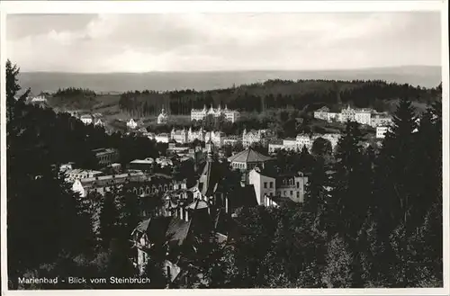 Marienbad Tschechien Blick vom Steinbruch Boehmen Kat. Marianske Lazne