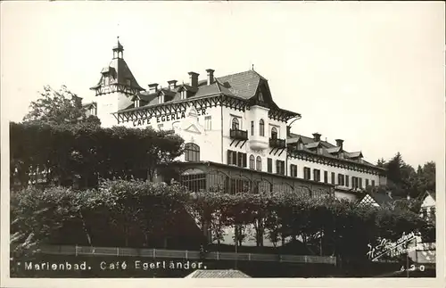 Marienbad Tschechien Hoehenhotel Cafe Egerlaender Boehmen Kat. Marianske Lazne