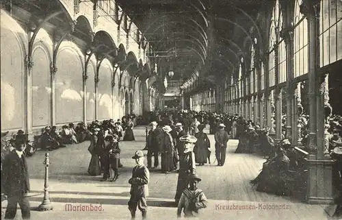 Marienbad Tschechien Kreuzbrunnen Kolonnade Boehmen Kat. Marianske Lazne