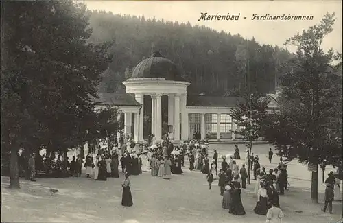 Marienbad Tschechien Ferdinandsbrunnen Boehmen Kat. Marianske Lazne