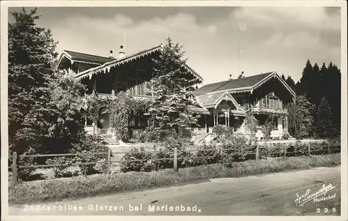 Marienbad Tschechien Schloss Glatzen Boehmen Kat. Marianske Lazne