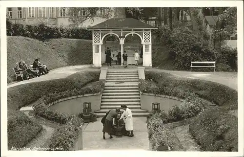 Marienbad Tschechien Ambrosiusquelle Boehmen Kat. Marianske Lazne