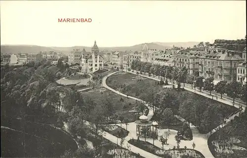 Marienbad Tschechien Teilansicht Park Pavillon Boehmen Kat. Marianske Lazne