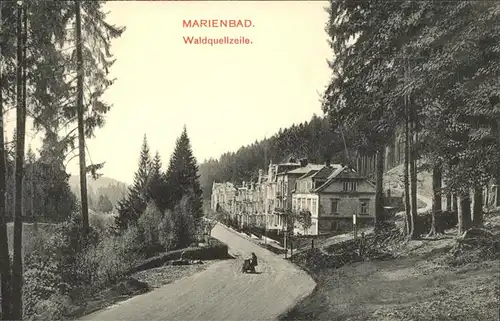 Marienbad Tschechien Waldquellzeile Boehmen Kat. Marianske Lazne