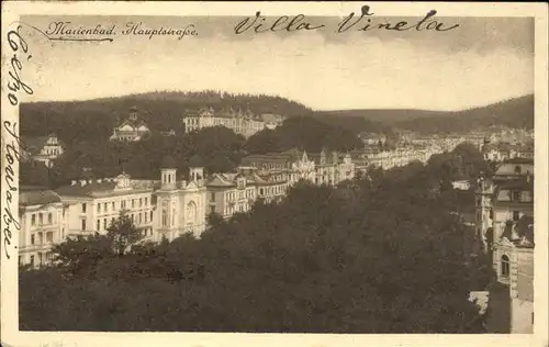 Marienbad Tschechien Hauptstrasse Boehmen Kat. Marianske Lazne