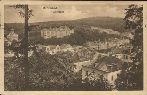 Marienbad Tschechien Hauptstrasse Boehmen Kat. Marianske Lazne