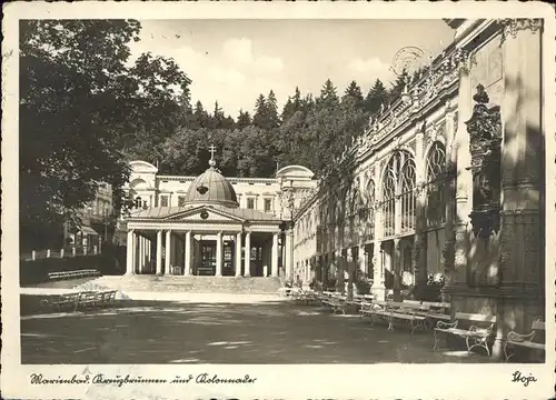 Marienbad Tschechien Kreuzbrunnen Kolonnade Boehmen Kat. Marianske Lazne