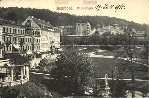 Marienbad Tschechien Parkanlagen Boehmen Kat. Marianske Lazne