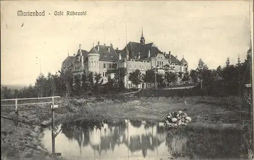 Marienbad Tschechien Hoehengaststaette Cafe Ruebezahl Teich Boehmen Kat. Marianske Lazne