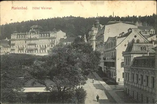 Marienbad Tschechien Hotel Weimar Boehmen Kat. Marianske Lazne