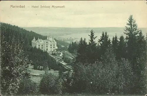 Marienbad Tschechien Hotel Schloss Miramonte Boehmen Kat. Marianske Lazne