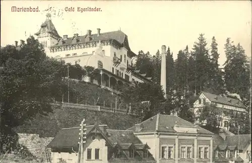 Marienbad Tschechien Hoehenhotel Cafe Egerlaender Boehmen Kat. Marianske Lazne