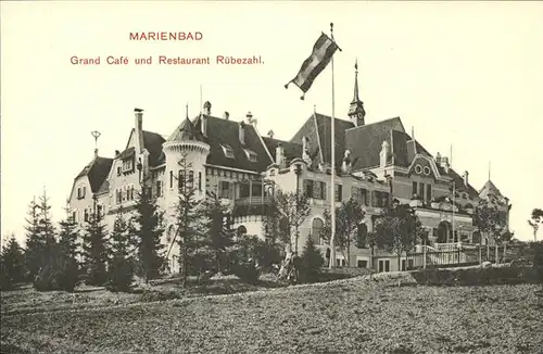 Marienbad Tschechien Grand Cafe und Restaurant Ruebezahl Boehmen Kat. Marianske Lazne