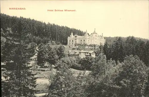 Marienbad Tschechien Hotel Schloss Miramonte Boehmen Kat. Marianske Lazne