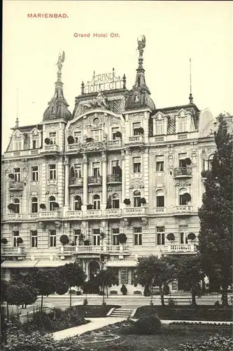 Marienbad Tschechien Grand Hotel Ott Boehmen Kat. Marianske Lazne