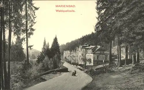 Marienbad Tschechien Waldquellzeile Boehmen Kat. Marianske Lazne