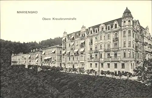 Marienbad Tschechien Obere Kreuzbrunnstrasse Boehmen Kat. Marianske Lazne