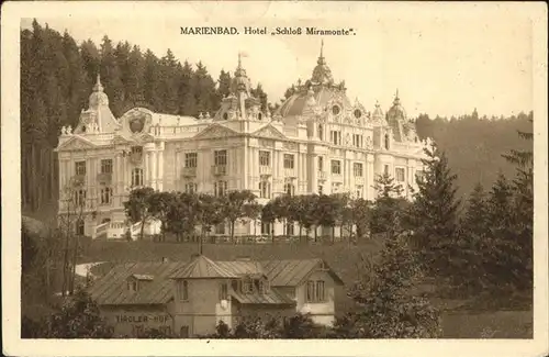 Marienbad Tschechien Hotel Schloss Miramonte Boehmen Kat. Marianske Lazne