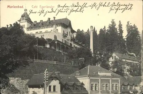 Marienbad Tschechien Hoehenhotel Cafe Egerlaender Boehmen Kat. Marianske Lazne