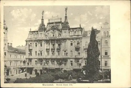 Marienbad Tschechien Grand Hotel Ott Boehmen Kat. Marianske Lazne