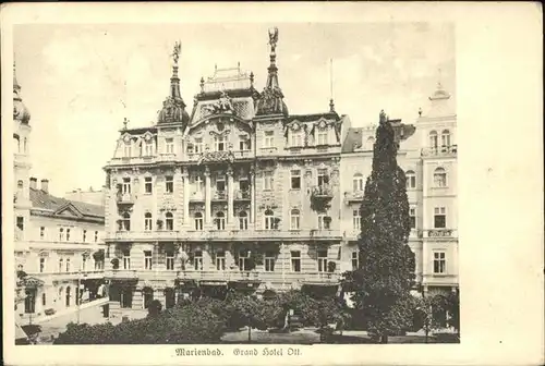 Marienbad Tschechien Grand Hotel Ott Boehmen Kat. Marianske Lazne