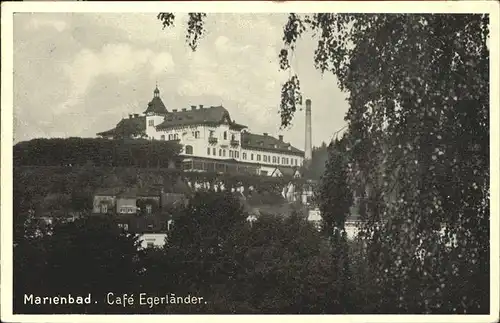 Marienbad Tschechien Hoehenhotel Cafe Egerlaender Boehmen Kat. Marianske Lazne