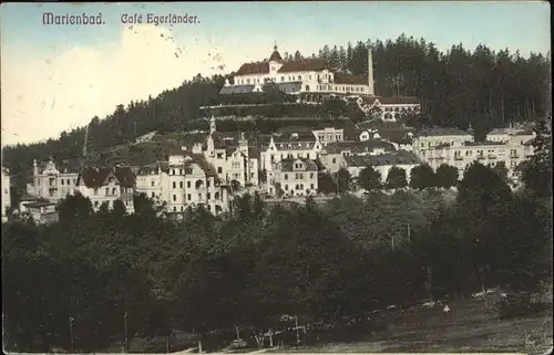 Marienbad Tschechien Hoehenhotel Cafe Egerlaender Boehmen Kat. Marianske Lazne