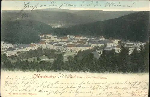 Marienbad Tschechien Blick vom Aussichtsturm Boehmen Kat. Marianske Lazne