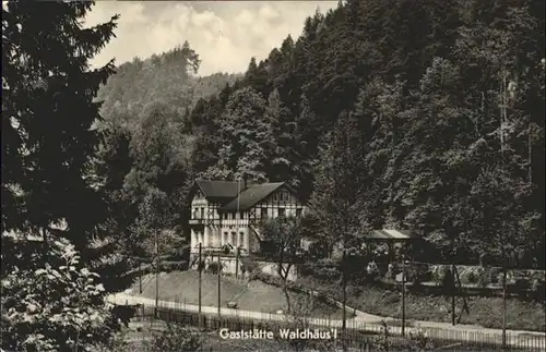 Bad Schandau Bad Schandau Gaststaette Waldhaeusl [Stempelabschlag] x / Bad Schandau /Saechsische Schweiz-Osterzgebirge LKR