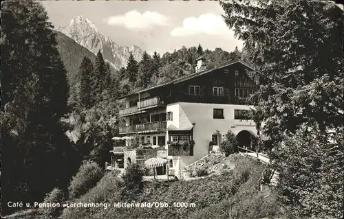 Mittenwald Bayern Mittenwald Cafe Pension Laerchenhang x / Mittenwald /Garmisch-Partenkirchen LKR