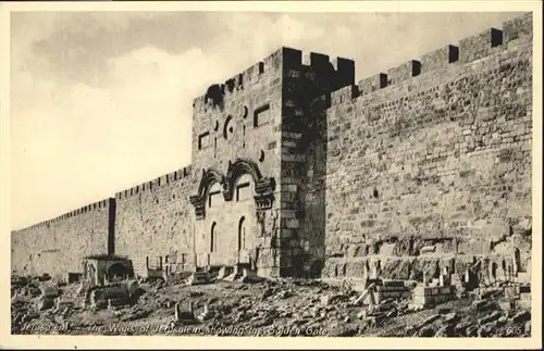 Jerusalem Yerushalayim Jerusalem Wall Golden Gate * / Israel /