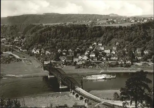 Bad Schandau Bad Schandau Elbbruecke Rathmannsdorf * / Bad Schandau /Saechsische Schweiz-Osterzgebirge LKR