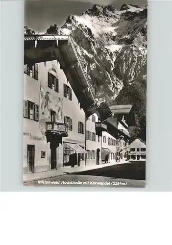 Mittenwald Bayern Mittenwald Hochstrasse Karwendel * / Mittenwald /Garmisch-Partenkirchen LKR