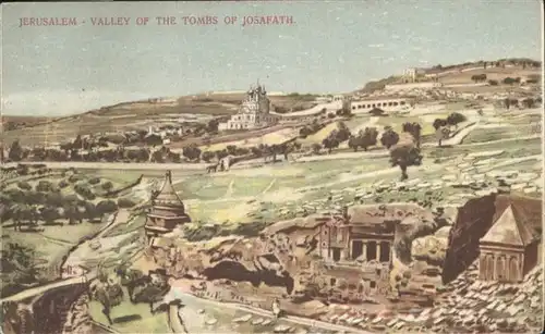 Jerusalem Yerushalayim Valley pf the Tombs Josafath / Israel /
